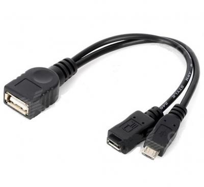 OEM USB 2.0 A+MicroUSB 2.0 B - MicroUSB 2.0 B kábel F+F/M OTG
