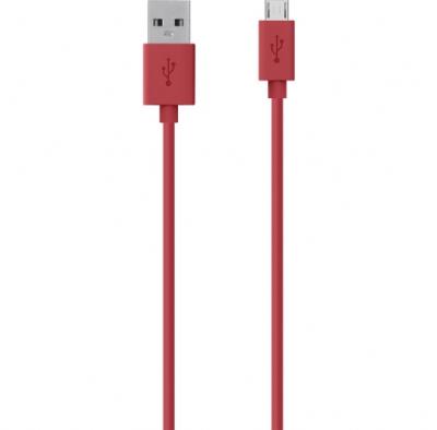 BELKIN USB 2.0 A - MicroUSB 2.0 B prepojovací MixIt kábel M/M 2m červený