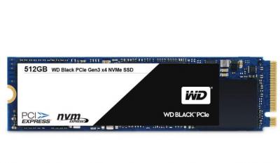 Western Digital SSD M.2 512GB Black series 2280 PCIe Gen3 x4 NVMe