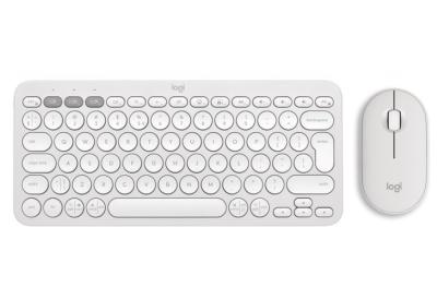 LOGITECH Pebble 2 MK380s bezdrôtový set klávesnice a myši US biela