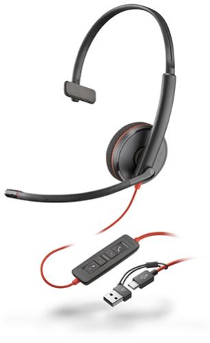 Poly Blackwire 3210 USB-C/A headset