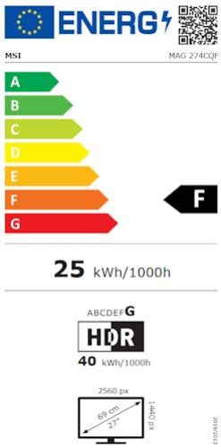 MSI MAG 274CQF 27"