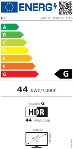 MSI MPG 321URXW QD-OLED 31,5"