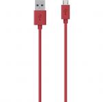 BELKIN USB 2.0 A - MicroUSB 2.0 B prepojovací MixIt kábel M/M 2m červený
