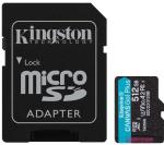 KINGSTON 512GB microSDXC Canvas Go! Plus s adaptérom
